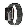 Crong Melange - Mágneses szíj Apple Watchhoz 44/45/46/49 mm fekete mélange (CRG-44MEL-BLK)