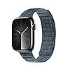 Crong Melange - Mágneses szíj Apple Watchhoz 44/45/46/49 mm kék mélange (CRG-44MEL-BLU)