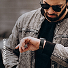 Crong Milano Steel - rozsdamentes acél szíj Apple Watchhoz, 38/40/41/42 mm grafit (CRG40MSTGRP)