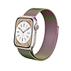 Crong Milano Steel - Rozsdamentes acél szíj Apple Watchhoz 38/40/41/42 mm irizáló (CRG-40MST-OPL)