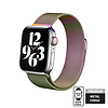Crong Milano Steel - Rozsdamentes acél szíj Apple Watchhoz 38/40/41/42 mm irizáló (CRG-40MST-OPL)