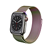 Crong Milano Steel - Rozsdamentes acél szíj Apple Watchhoz 38/40/41/42 mm irizáló (CRG-40MST-OPL)