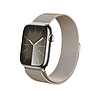 Crong Milano Steel - Rozsdamentes acél szíj Apple Watchhoz 38/40/41/42 mm pezsgő (CRG-40MST-CHP)