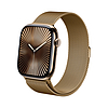 Crong Milano Steel - Rozsdamentes acél szíj Apple Watchhoz 38/40/41/42 mm rózsa arany (CRG-40MST-RSP)