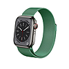 Crong Milano Steel - Rozsdamentes acél szíj Apple Watchhoz 44/45/46/49 mm zöld (CRG-44MST-GRN)