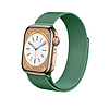 Crong Milano Steel - Rozsdamentes acél szíj Apple Watchhoz 44/45/46/49 mm zöld (CRG-44MST-GRN)