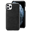 Crong Neat Cover - PU bőr tok iPhone 11 Pro készülékhez fekete (CRG-NTC-IPH11P-BLK)