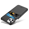 Crong Neat Cover - PU bőr tok iPhone 11 Pro készülékhez fekete (CRG-NTC-IPH11P-BLK)
