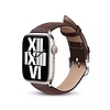 Crong Noble Band - Bőr szíj Apple Watchhoz 38/40/41/42 mm espresso (CRG-40NOB-ESP)