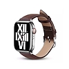 Crong Noble Band - természetes bőr szíj Apple Watchhoz 44/45/46/49 mm espresso (CRG-44NOB-ESP)