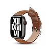 Crong Noble Band - természetes bőr szíj Apple Watchhoz 44/45/46/49 mm Mokka (CRG-44NOB-MKA)