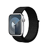 Crong Nylon Reflex - Sportszíj Apple Watchhoz 38/40/41/42 mm fekete (CRG-40RFB-BLK)