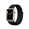Crong Nylon Reflex - Sportszíj Apple Watchhoz 44/45/46/49 mm fekete (CRG-44RFB-BLK)