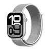 Crong nylon - sportszíj Apple Watchhoz, 38/40/41/42 mm ezüstszürke (CRG40NLBSHL)