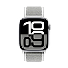 Crong nylon - sportszíj Apple Watchhoz, 38/40/41/42 mm ezüstszürke (CRG40NLBSHL)