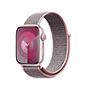 Crong Nylon - Sportszíj Apple Watchhoz 38/40/41/42 mm világos rózsaszín (CRG-40NLB-ROSE)