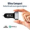 Crong Power Car Charger 30W 2 portos USB QC 3.0-val alumínium (CRG-PWRC-USB30-ALU)