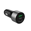 Crong Power Car Charger 63W - USB-C PD 45W autós töltő + USB QC 3.0 18W fekete (CRG-PWRC-USBC63-BLK)