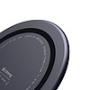 Crong Qi gyors vezeték nélküli töltő alumínium és páncéllemez házzal, 15 W fekete (CRG-PS15W-BLK)