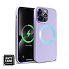 Crong színes burkolatú mágneses tok iPhone 14 Pro készülékhez lila (CRG-COLRM-IP1461P-PRP)