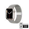 Crong Wave Band - Fonott szíj Apple Watchhoz 38/40/41/42 mm világosszürke (CRG-40WAV-CMP)