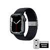Crong Wave Band - Fonott szíj Apple Watchhoz 44/45/46/49 mm grafit (CRG-44WAV-CRL)