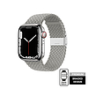 Crong Wave Band - Fonott szíj Apple Watchhoz 44/45/46/49 mm világosszürke (CRG-44WAV-CMP)