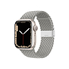 Crong Wave Band - Fonott szíj Apple Watchhoz 44/45/46/49 mm világosszürke (CRG-44WAV-CMP)