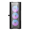 Darkflash DK431 Glass számítógépház + 4 RGB ventilátor fekete (DK431 Glass + 4 fans)