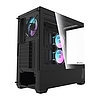 Darkflash DS900 AIR számítógépház fekete + 6 ARGB ventilátorok (DS900 Air Black + fa)