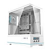 Darkflash DY451 PRO számítógépház + 1 ventilátor fehér (DY451 PRO White)