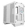 Darkflash DY470 számítógépház fehér + 4 ventilátor + GPU konzol (DY470 fans+holder Wh)