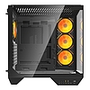 Darkflash DY470 számítógépház fekete + 4 ventilátor + GPU konzol (DY470 fans+holder Bl)