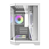 Darkflash FT350 számítógépház + 5 ARGB ventilátor fehér (FT350 White)