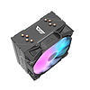 Darkflash S11 Aktív hűtés a processzorhoz LED hűtőborda + ventilátor 120x130 fekete (S11 Black)