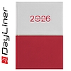 Dayliner agenda Contrast B6 heti fehér-piros 2026