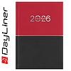 Dayliner agenda Contrast B6 heti piros-fekete 2026