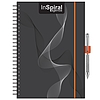 Dayliner agenda InSpiral A5 heti fekete-narancs 2026