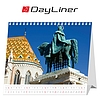 Dayliner asztali naptár Budapest álló mini 2026