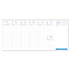 Dayliner asztali naptár Club 320x150 mm, fekvő háttal kék 2024