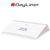 Dayliner asztali naptár Club fekvő fehér 2026