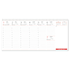Dayliner asztali naptár Oktáv 320x150 mm félórás időbeosztás fekvő fekete 2024