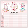 Dayliner falinaptár 300x600mm Family Planner 2024