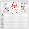 Dayliner falinaptár 300x600mm Family Planner 2024