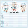 Dayliner falinaptár 300x600mm Family Planner 2024