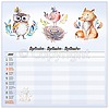 Dayliner falinaptár 300x600mm Family Planner