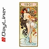 Dayliner falinaptár Alfons Mucha 2026