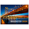 Dayliner falinaptár Bridges 450x315 mm reklámfelület: 70mm 2024