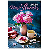 Dayliner falinaptár Magic Flowers 315x450 mm ,reklámfelület: 70mm 2024