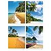 Falinaptár Tropical beaches 315x450 mm spirálozott, reklámfelület: 70mm